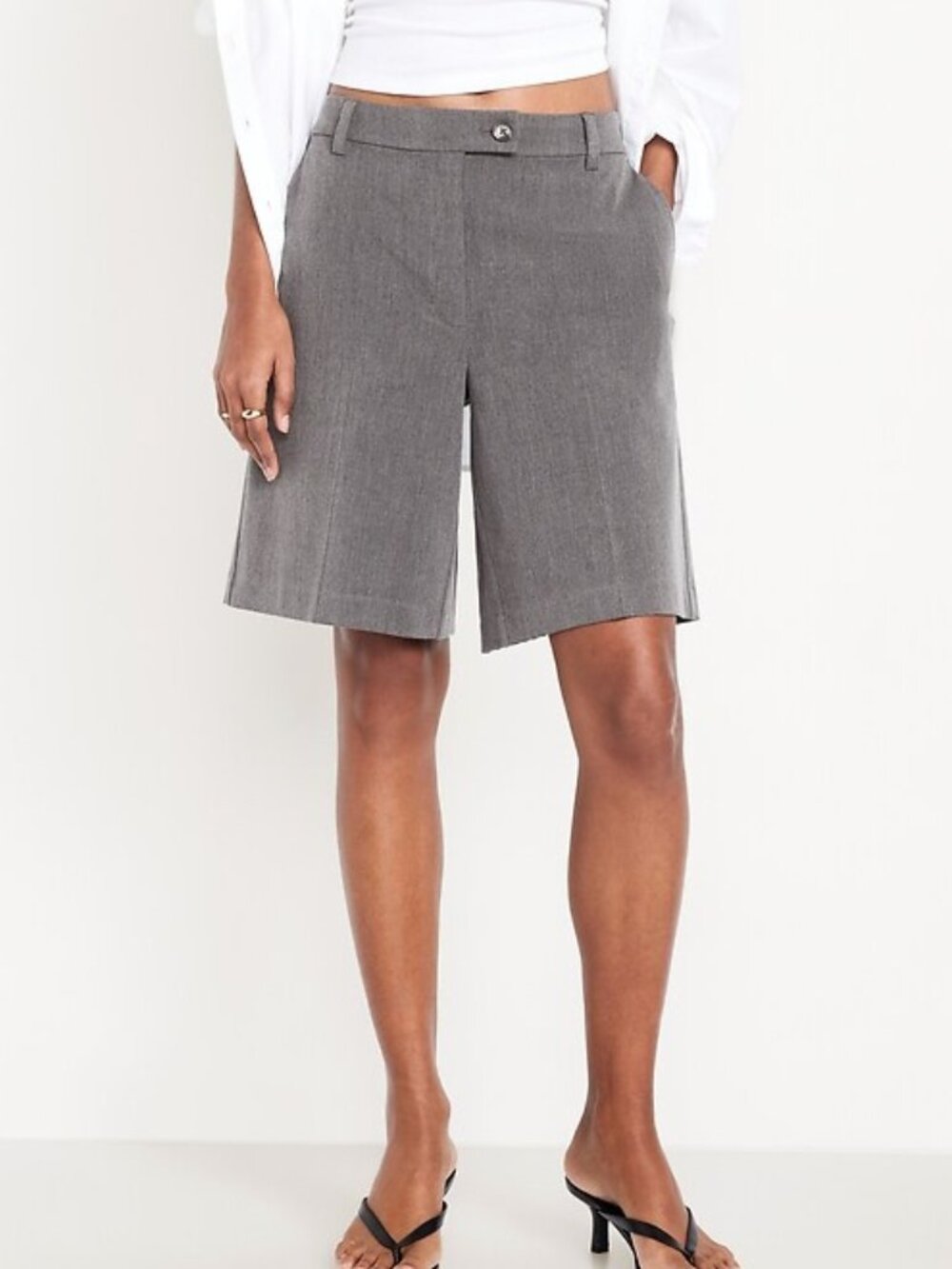 Mid-Rise Taylor Bermuda Shorts -- 10-inch inseam